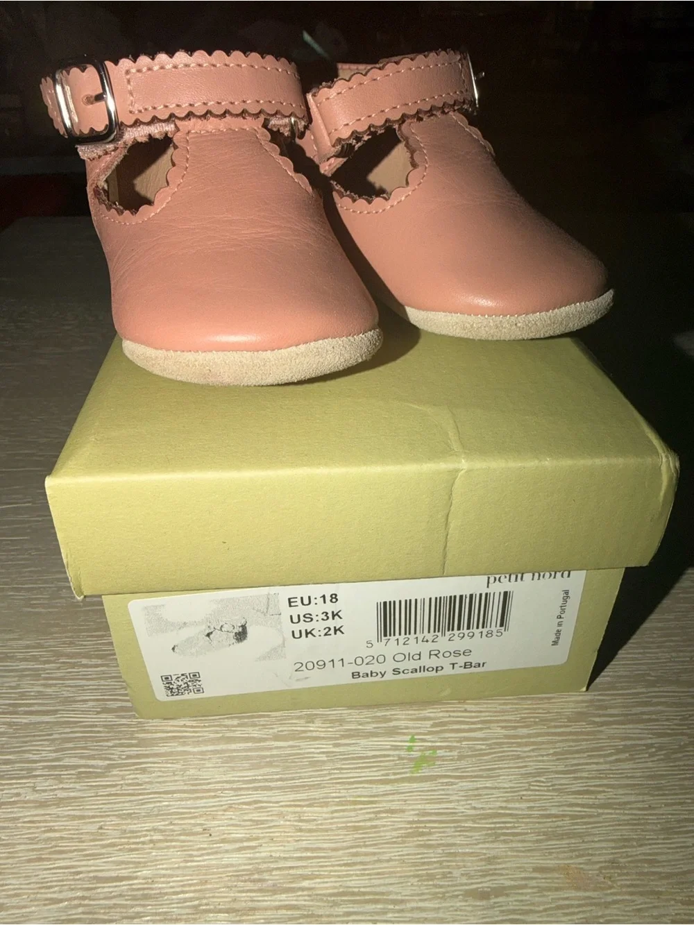 Petit Nord Copenhagen Pink Baby Shoe size EU18/US3k/UK 2k